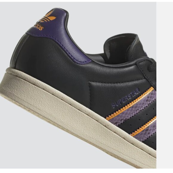 adidas Superstar 'Black Violet Fusion Snakeskin' NWT FZ6475 Mens size 12 - Picture 2 of 9